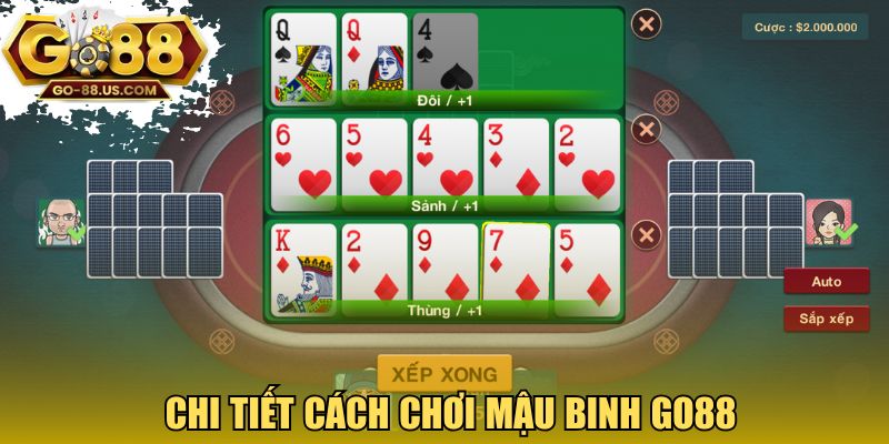 Chi tiết cách chơi mậu binh GO88