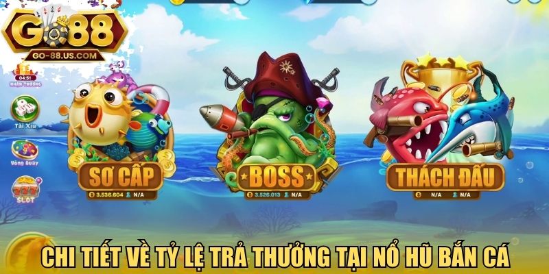 Chi tiết về tỷ lệ trả thưởng tại nổ hũ bắn cá