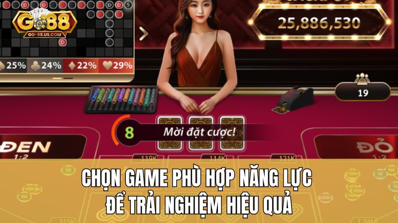 Chọn game phù hợp năng lực để trải nghiệm hiệu quả